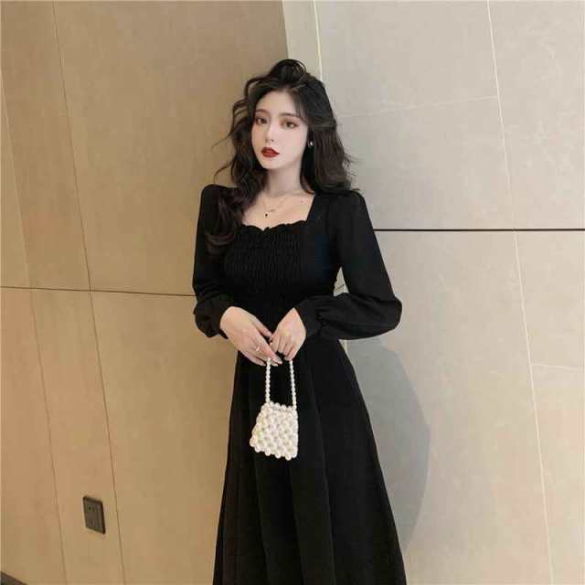 ワンピース レディース ボリューム ロング ロング丈 フレア カジュアル 無地 綺麗 ナチュラル きれいめ 上品 お洒落 おしゃれ 大人 こなれ感 楽ちん ガーリー ウエストマーク オルチャン 韓国 ファッション オシャレ ママ お出かけ 女子会 デート 体型カバー 休日 普段使いの通販は