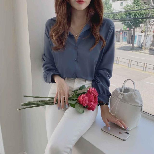 トップス ブラウス　シャツ レディース ゆったり 可愛い 大人可愛い きれいめ シンプル お洒落 大人女子 20代 30代 　韓国 韓国系 コーデ ファッション カジュアル 大人 上品 学生 通学 　おしゃれ お洒落 かっこいい 大人女子 旅行 着回し 普段使い 重ね着 スタイル 楽ちんの通販は
