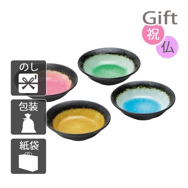 お盆 初盆 新盆 食器皿 四季彩 小付4P 木箱入 お盆 初盆 新盆 お供 2025 送料無料
