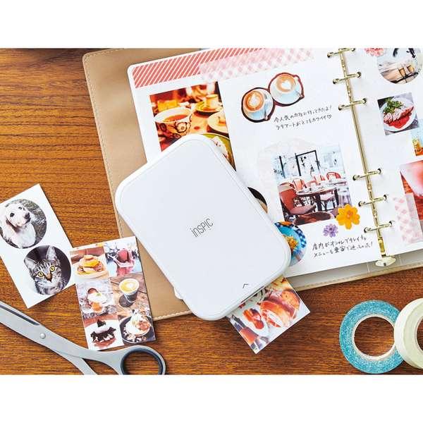 母の日 プレゼント ギフト 母の日 プレゼント ギフト 2026 送料無料 ギフト プレゼント フォトプリンター キヤノン iNSPiC スマホ専用ミニフォトプリンター ホワイト