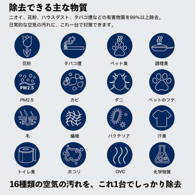 空気清浄機 IoT スマホ操作 アプリ制御 脱臭 花粉対策 PM2.5 - 空気清浄器