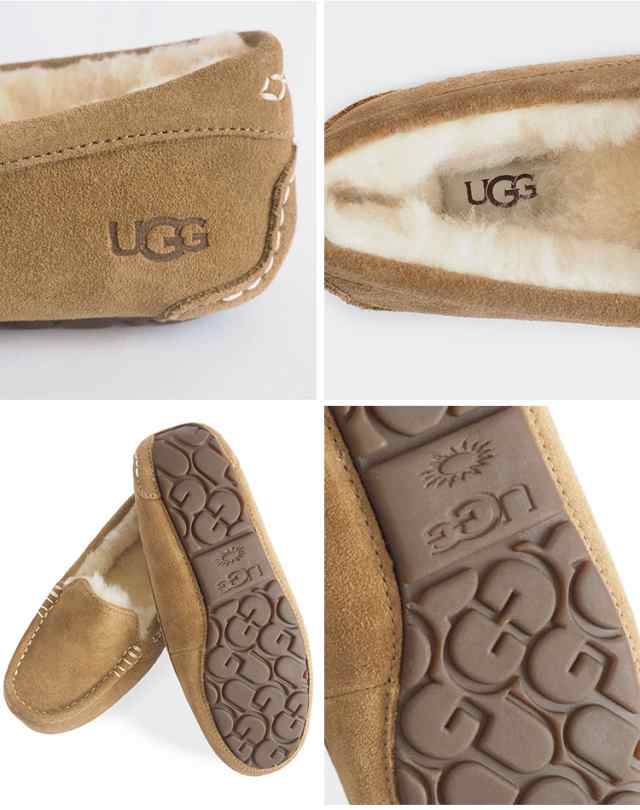 アグ モカシン アンスレー スリッポン レディース ムートン おしゃれ スエード シープスキン シューズ UGG ANSLEY 1106878