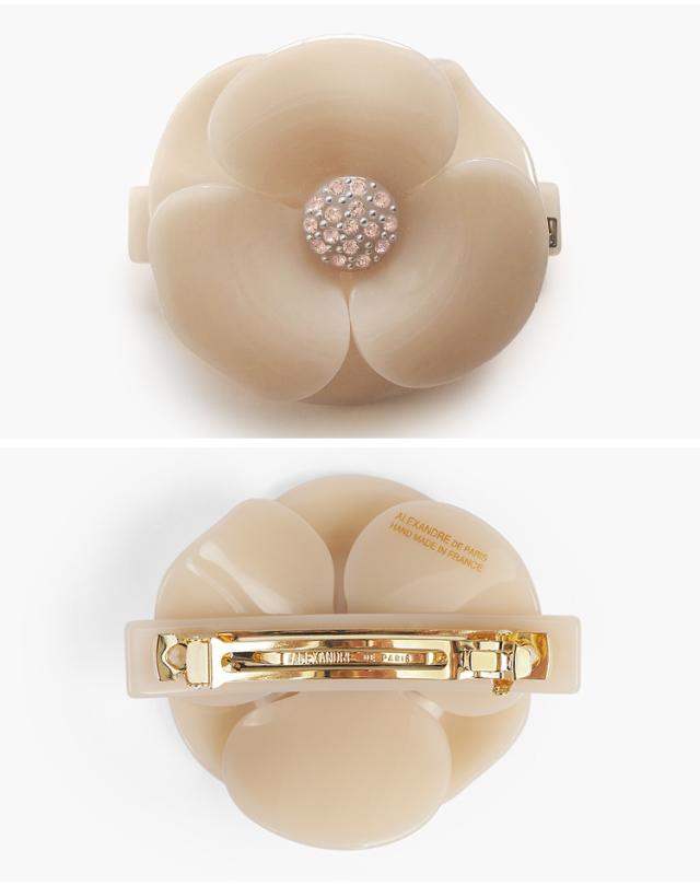 アレクサンドル ドゥ パリ バレッタ おしゃれ ハーフアップ 髪留め 花 ヘアアクセサリー 上品 ブランド カメリア パステル アレクサンドルドゥパリ ALEXANDRE DE PARIS BURRETTE CAMELIA PASTEL [6cm] AA6-1935-29 送料無料_5