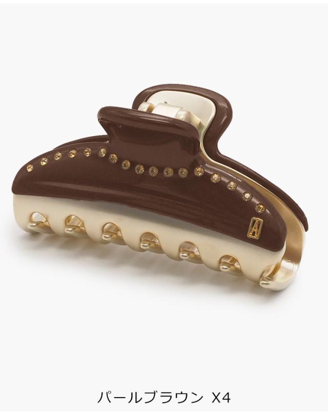 アレクサンドル ドゥ パリ クリップ ヘアクリップ M 大きめ おしゃれ 髪留め ヘアークリップ しっかり ヘアアクセサリー ブランド ヴァンドームクリップ アレクサンドルドゥパリ スワロフスキー 4cm×7.5cm ALEXANDRE DE PARIS VENDOME M Clip ICCM-15571-03 送料無料