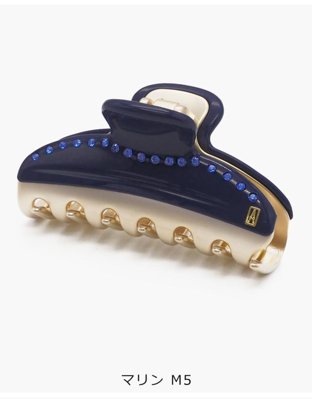 アレクサンドル ドゥ パリ クリップ ヘアクリップ M 大きめ おしゃれ 髪留め ヘアークリップ しっかり ヘアアクセサリー ブランド ヴァンドームクリップ アレクサンドルドゥパリ スワロフスキー 4cm×7.5cm ALEXANDRE DE PARIS VENDOME M Clip ICCM-15571-03 送料無料