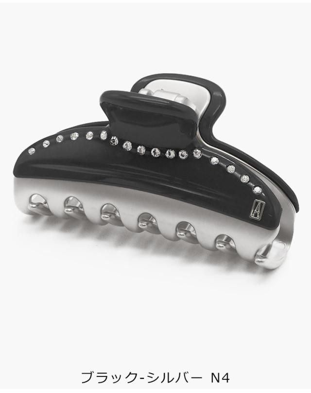 アレクサンドル ドゥ パリ クリップ ヘアクリップ M 大きめ おしゃれ 髪留め ヘアークリップ しっかり ヘアアクセサリー ブランド ヴァンドームクリップ アレクサンドルドゥパリ スワロフスキー 4cm×7.5cm ALEXANDRE DE PARIS VENDOME M Clip ICCM-15571-03 送料無料