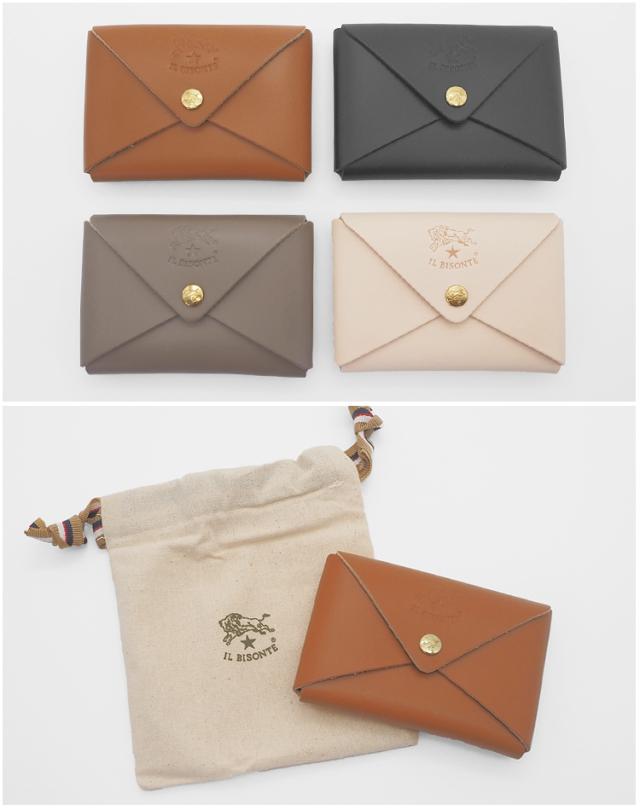 【ギャランティーカード付き　美品】イルビゾンテ　カード入れ　名刺入れ　オレンジ ギャランティーカード付き 美品】イルビゾンテ カード入れ 名刺入れ