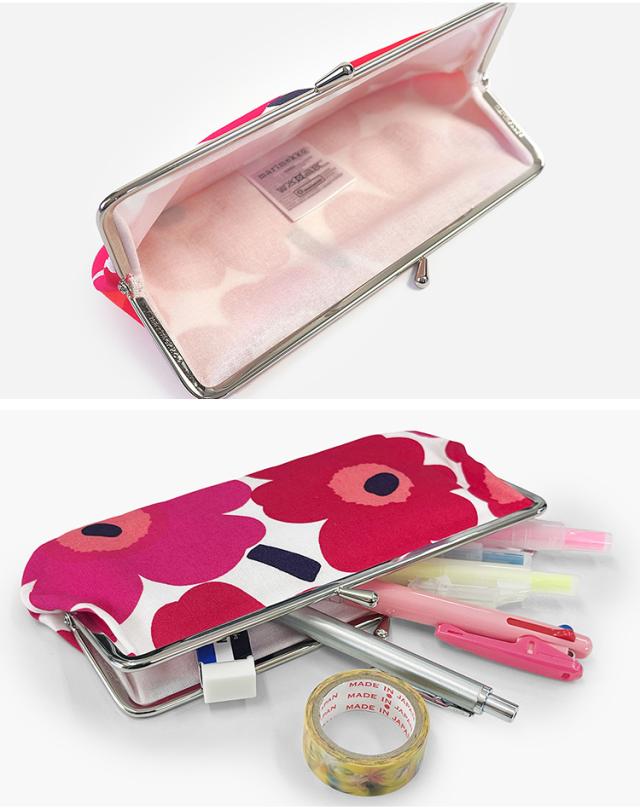 マリメッコ ポーチ がま口 ウニッコ ペンケース 眼鏡ケース 化粧ポーチ