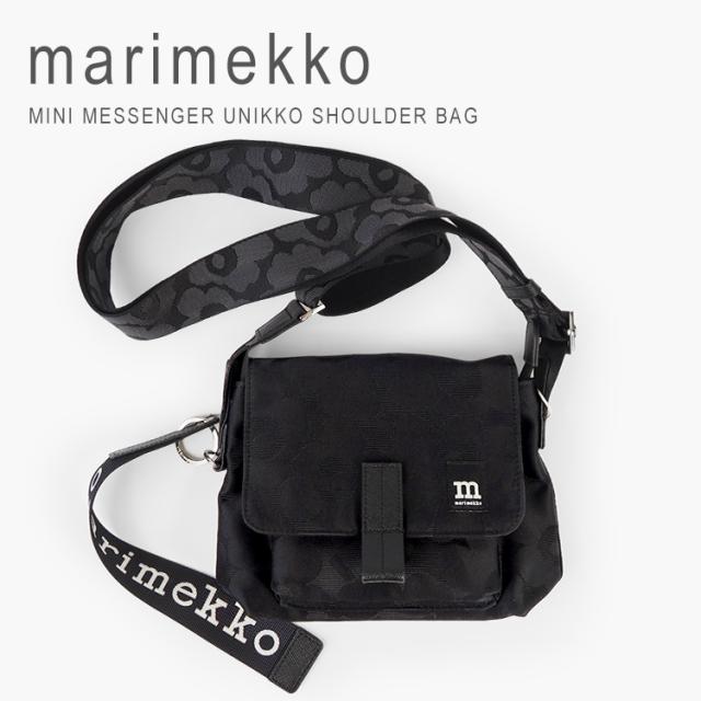 マリメッコ ショルダーバッグ ウニッコ ウニッコ柄 小さめ レディース 斜めがけ 大人 軽量 ブランド 花柄 北欧 ナイロン ロゴ ミニメッセンジャー marimekko MINI MESSENGER UNIKKO SHOULDER BAG 092803 送料無料