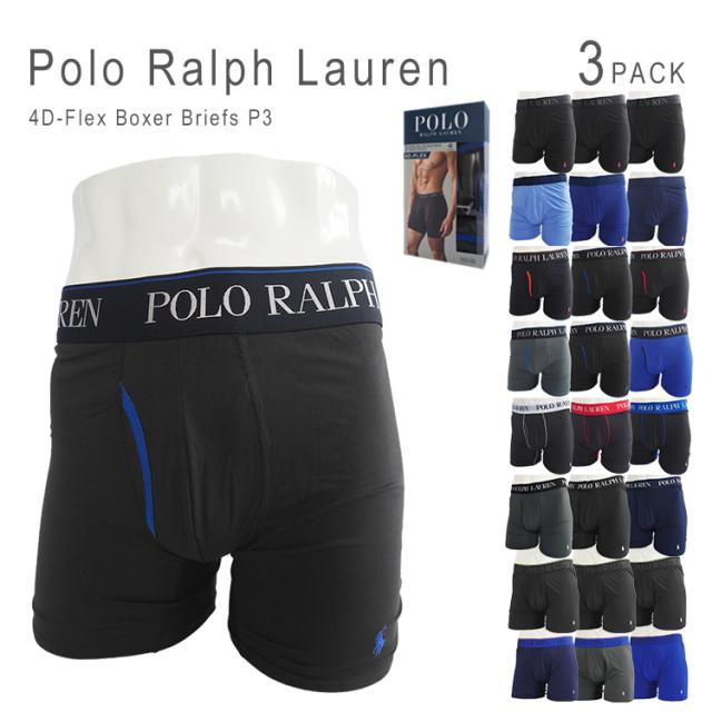 ポロ ラルフローレン ボクサーパンツ 3枚セット メンズ 男性下着 Polo Ralph Lauren P3 4D-Flex Boxer Briefs [M便 1/1]の通販は 5,970円