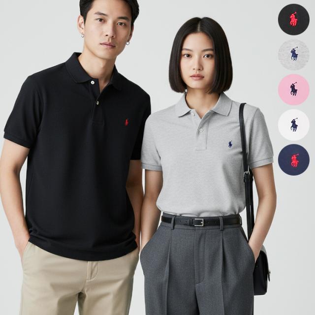 ラルフローレン ポロシャツ 半袖 レディース メンズ 綿100％ クラシックフィット USA規格 ボーイズサイズ 鹿の子 定番 ブランド POLO RALPH LAUREN CORE REPLEN 323603252 メール便送料無料 [M便 1/1]