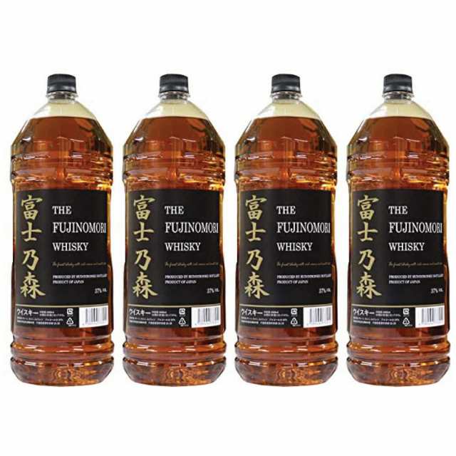 富士乃森 金ラベル 4000ml 4本セット 37度 (THE FUJINOMORI WHISKY) ザ