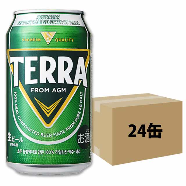 韓国 TERRA ビール 缶 350ml 24本 眞露 JINRO 韓国ビール テラ