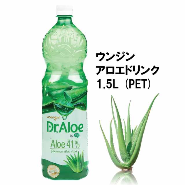 ウンジン アロエドリンク 1.5L (PET) 1本 自然はアロエジュース1.5L