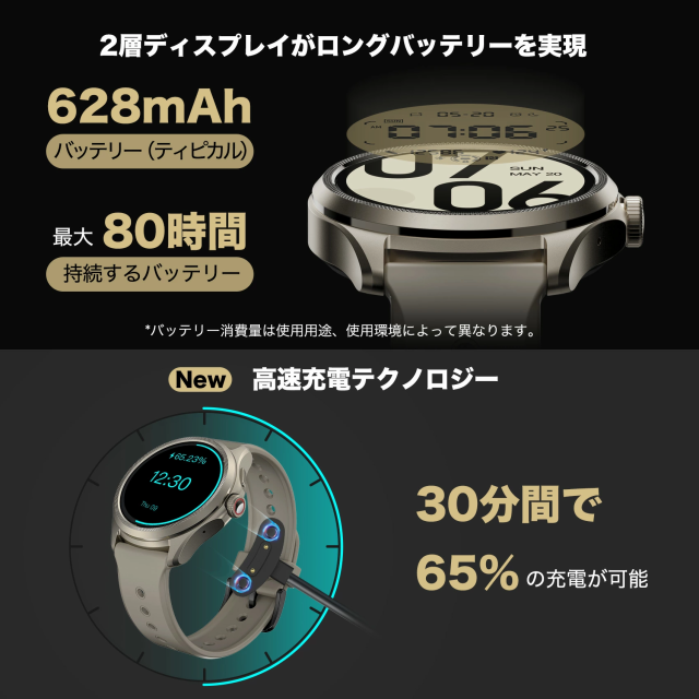 スマートウォッチ TicWatch Pro 5 Wear OS by Google android グーグル対応 5ATM防水 高速充電 通話機能  google fit 丸型の通販はau PAY マーケット - TicWatch Mobvoi公式 | au PAY マーケット－通販サイト