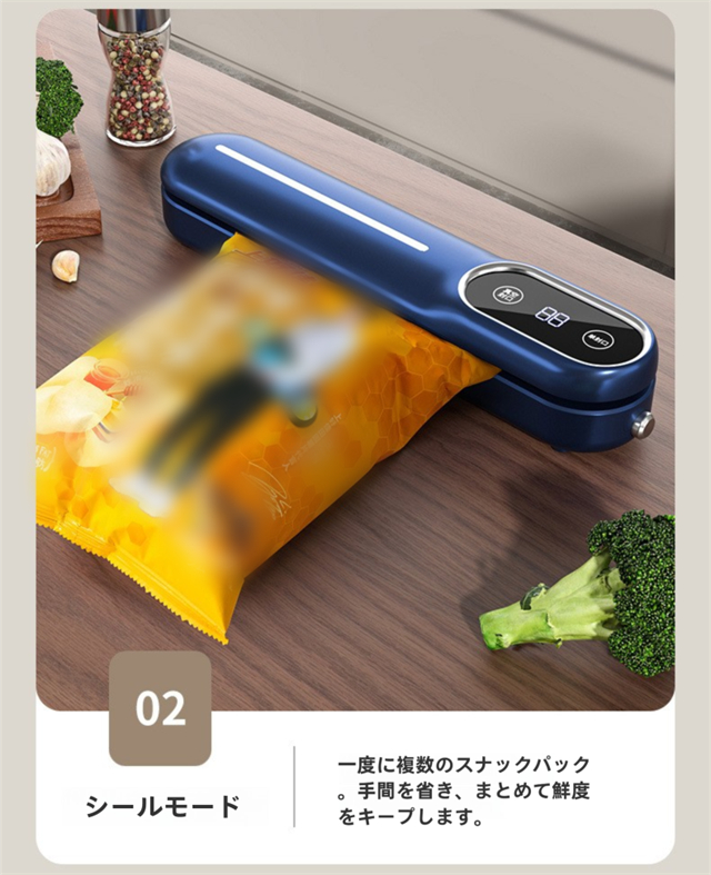 真空パック機 真空パック 袋10枚付き フードセーバー 小型 乾湿兼用