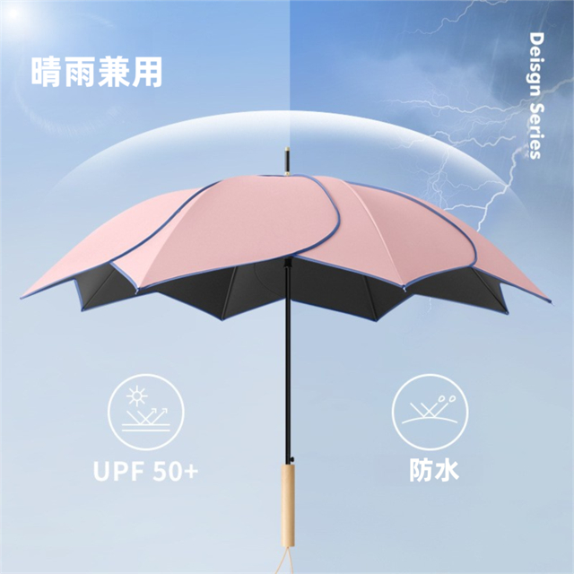 傘 雨傘 長傘 花びら 8本骨 晴雨兼用 uvカット 6本骨 レディース メンズ 男女兼用 遮熱 遮光 軽量 耐風 撥水 日傘 丈夫 梅雨_2