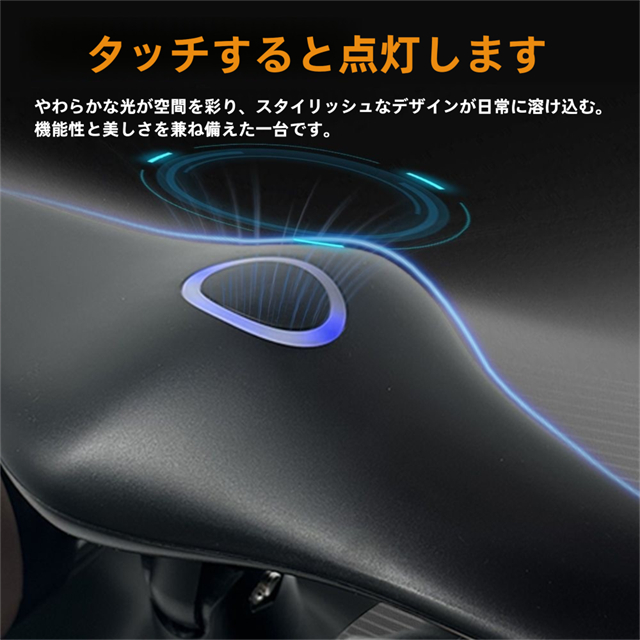 卓上扇風機 扇風機 ダブルファン 飛行機型のデスクファン 3段階調整 USB充電式 ワンタッチ操作 3000mAh大容量バッテリー ライト付き_4