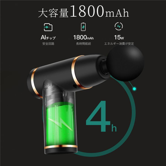 マッサージ器 小型 肩こり 筋膜リリース ガン 電動 マッサージ機 USB