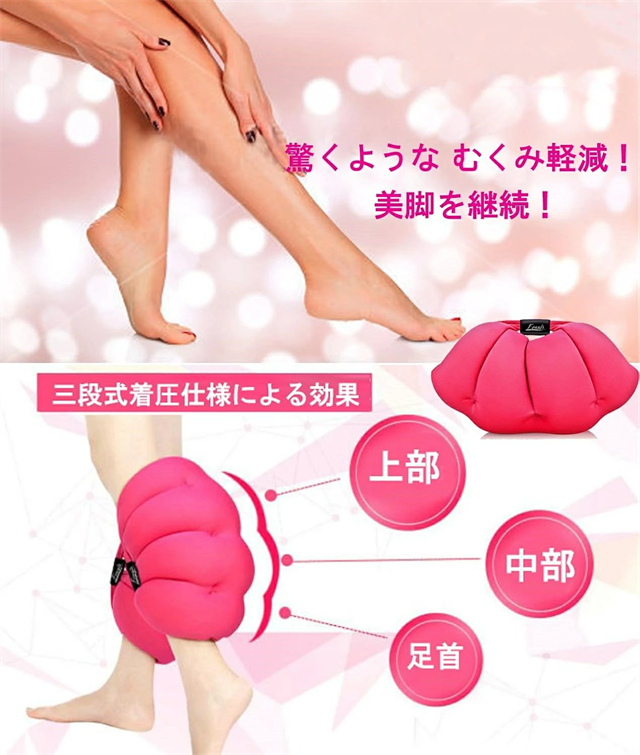 美脚マクラ 足枕 脚枕 2個セット 枕 足のむくみ専用枕 脚まくら 足用クッション フットケア はいて眠れる美脚枕 リラックス むくみ 疲労 柔らかい ビーズ 健康グッズ_2