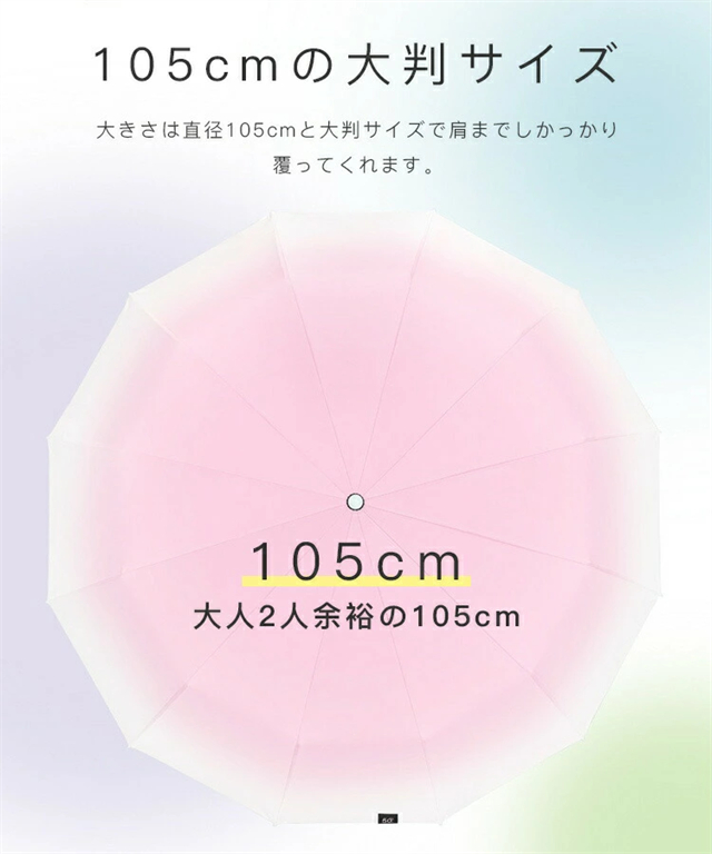折りたたみ傘 自動開閉 晴雨兼用 雨傘 大きい UVカット ワンタッチ 12本骨 レディース メンズ 日傘 遮熱 遮光 コンパクト_5