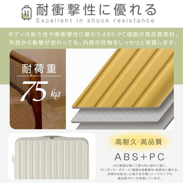スーツケース 機内持ち込み 前開き キャリーケース Sサイズ フロントオープン 軽量 耐衝撃 USBポート カップホルダー フック搭載 キャリーバッグ Mサイズ_12