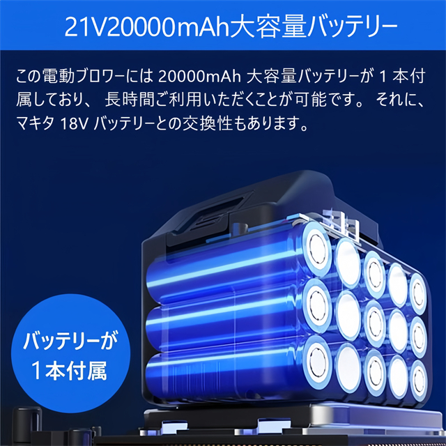 ブロワー 充電式 ブロアー バッテリ対応 充電式ブロワー 充電器付き 落ち葉 枯葉 掃除機 洗車 ブロワ 集塵機 送風機_4