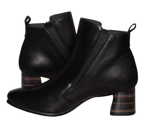 【靴のHOSHIKAWA】  『NINE DI NINE 1984』 ナインディナイン ブーツ 21.5cm〜24.5cm EEE マロンBR ショートブーツ ショート丈 ヒール 本革 国産 秋冬