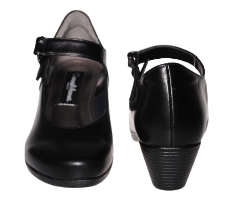 【靴のHOSHIKAWA】  『Casual Monet 8820』 カジュアルモネ パンプス 21.5cm〜24.5cm EEE クロスムース レディース マジックテープ ローヒール 日本製 本革