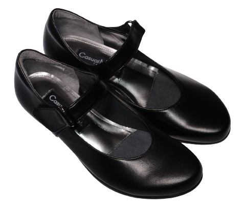 【靴のHOSHIKAWA】  『Casual Monet 8820』 カジュアルモネ パンプス 21.5cm〜24.5cm EEE クロスムース レディース マジックテープ ローヒール 日本製 本革