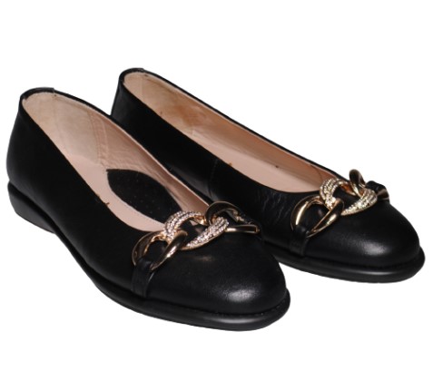 【靴のHOSHIKAWA】  『MONET 1624』 モネ パンプス 22.5cm〜25cm EEE カッター レディース フラット底 ブラック ラインストーン カジュアル 本革 国産