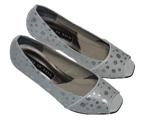 【靴のHOSHIKAWA】  『NINE DI NINE 7065』 ナイン パンプス 21.5cm〜24.5cm EEE ホワイト レディース ウェッジソール オープントゥ 本革 国産