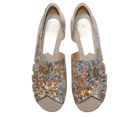 【靴のHOSHIKAWA】  『MONET 881203』 モネ パンプス 21.5cm〜24.5cm EEE トープ レディース ローヒール カジュアル エレガント オフィス 本革 国産 春夏