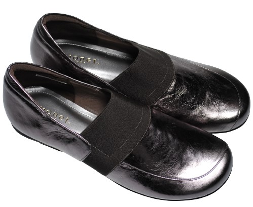 【靴のHOSHIKAWA】  『MONET 88933』 モネ アルジェント 21cm〜25.5cm EEE レディース スリッポン レザーシューズ 幅広