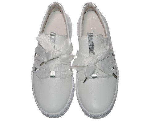 【靴のHOSHIKAWA】  『Gabor 83333』 ガボール スニーカー 22cm〜25.5cm レディース レザーシューズ ホワイト スリッポン ホワイトソール 天然皮革 スロバキア製