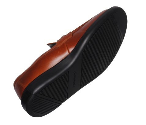 【靴のHOSHIKAWA】  『Gently 203』 ジェントリー ブラウン 24.5cm〜28cm EEEE 紳士靴 ローファー 防水 防滑 幅広 天然皮革