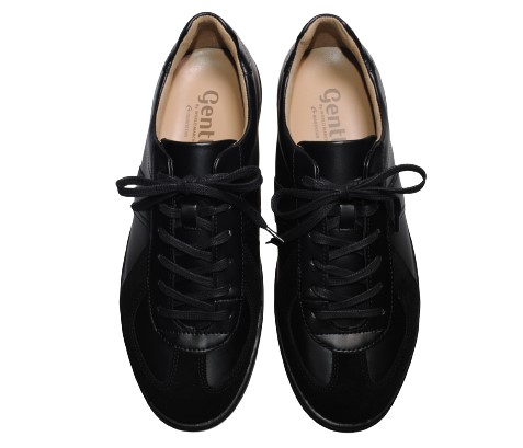 【靴のHOSHIKAWA】  『Gently 106』 ジェントリー ブラック 24.5cm〜28cm EEEE 紳士靴 レースアップ 防水 防滑 幅広 天然皮革