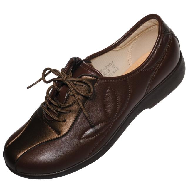 カイホシュギ コンフォートシューズ 介護 軽量 撥水 日本製 KHS-052 レディース レンガコンビ 24.5 cm 3E カイホシュギ] コンフォートシューズ 介護 軽量 撥水 日本製 KHS-052