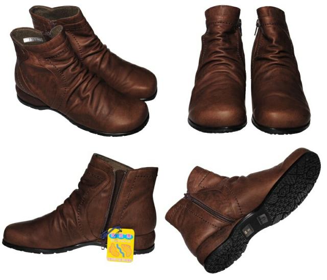 【靴のHOSHIKAWA】  『SPORTS NINE 1368』 スポーツナイン ショートブーツ 21.5cm〜25cm EEE ダークブラウン レディース ショート丈 スムースレザー 本革 国産 防滑