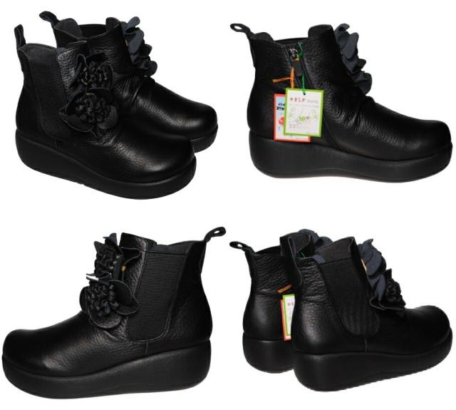 【靴のHOSHIKAWA】  『SPORTS NINE 1421』 スポーツナイン ショートブーツ 21.5cm〜24.5cm EEE レッド レディース ショート丈 厚底 ブーツ 本革 国産 秋冬