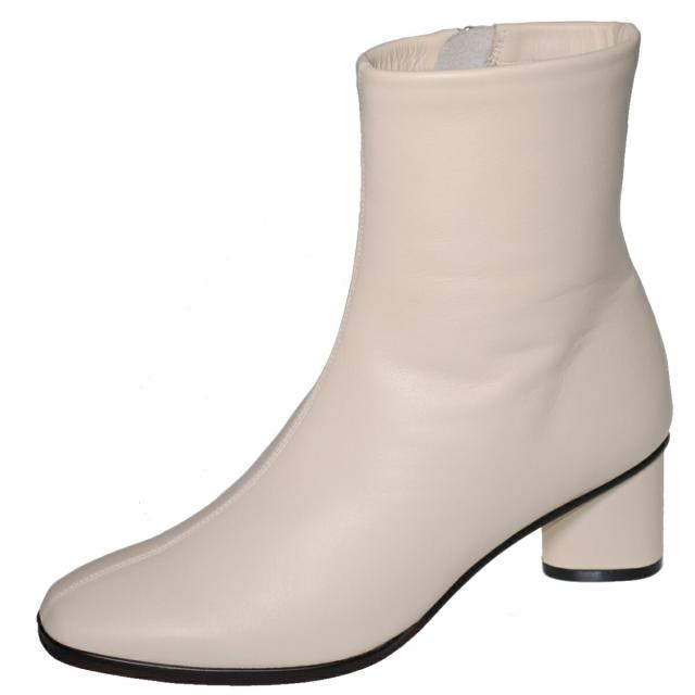 【靴のHOSHIKAWA】  『NINE DE NINE 2521』 ナインディナイン ショートブーツ 21.5cm〜24.5cm EEE ブラック レディース ショート丈 スムースレザー 本革 国産 防滑