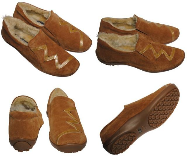 【靴のHOSHIKAWA】  『Casual Monet 773100』 カジュアルモネ スリッポン 21.5cm〜25cm EEE レディース キャメル スウェード カジュアル 日本製 防寒 秋冬
