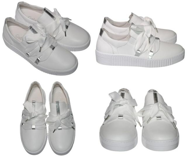 Gabor ガボール スニーカー スリッポン ホワイト 白 24cm 4.5 43334