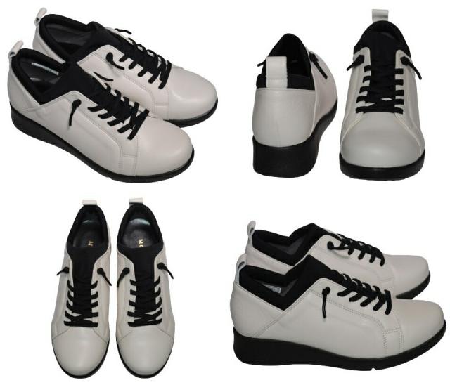 【靴のHOSHIKAWA】  『Monet 883204』 モネ カジュアルシューズ 21.5cm〜24.5cm EEEE レザースニーカー ブラック ストレッチ スリッポン 牛革 日本製