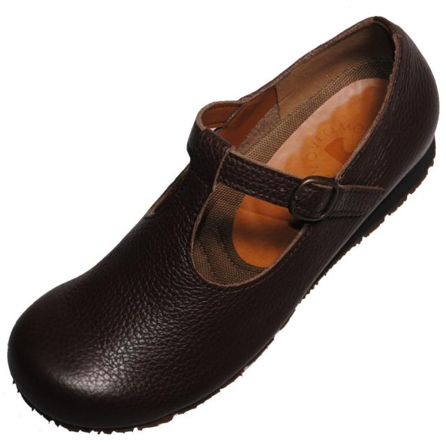 【靴のHOSHIKAWA】  『MOVEO 006』 モベオ スリッポン 21.5cm〜24.5cm EEEEE フラット底 ストラップ ブラック 日本製 本革 幅広