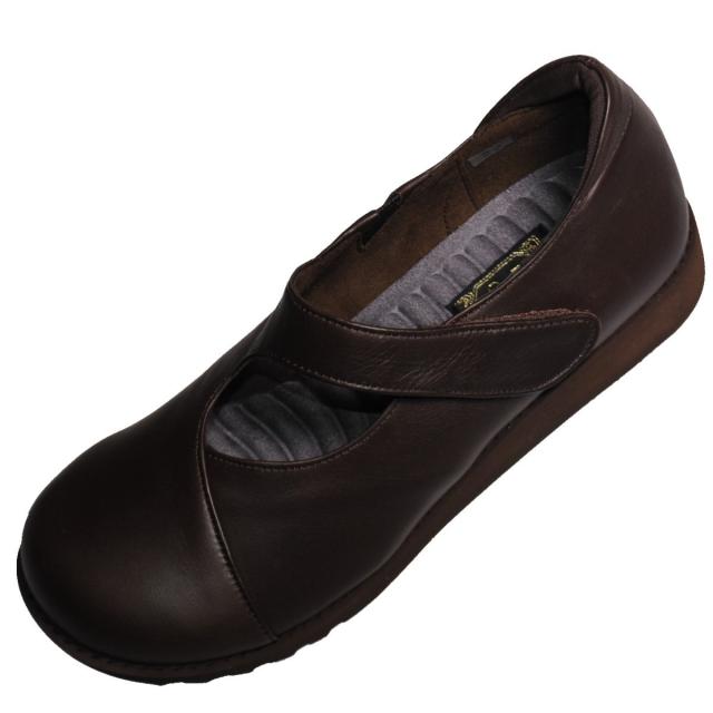 【靴のHOSHIKAWA】  『LOIR et CHER I-35』 ロアールエシェール  22.5cm〜24.5cm 5E レディース ダークブラウン コンフォート 幅が広い 国産 本革