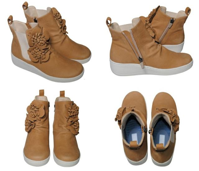 【靴のHOSHIKAWA】  『hatchi 2577』 ハッチ ショートブーツ 22.5cm〜24.5cm レディース 内側ファスナー 厚底 ショート丈 ブーツ 本革 国産 秋冬