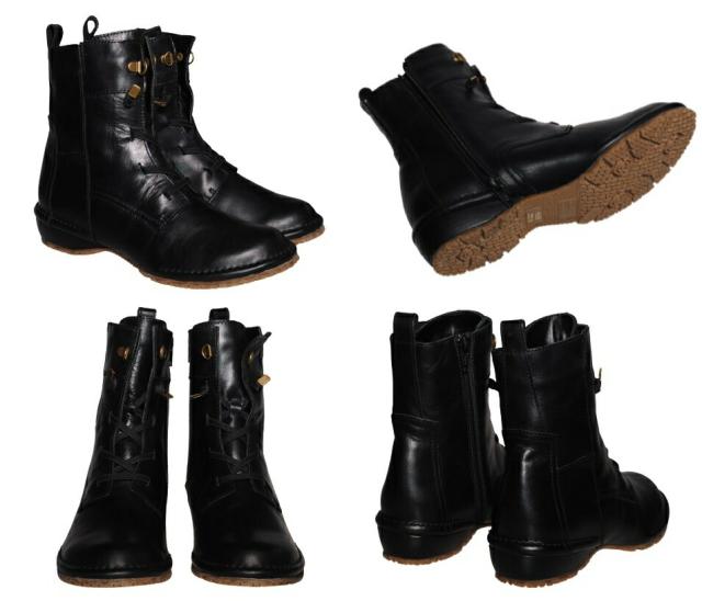 MOVEO モベオ　ブラウンレザー ブーツ MOVEO モベオ ブラウンレザー ブーツ - メルカリ