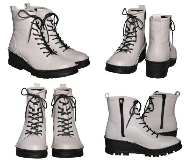 【靴のHOSHIKAWA】  『A-OK 5501』 エーオーケー ショートブーツ 22.5cm〜24.5cm レディース  レースアップ ブラック 牛革 秋冬