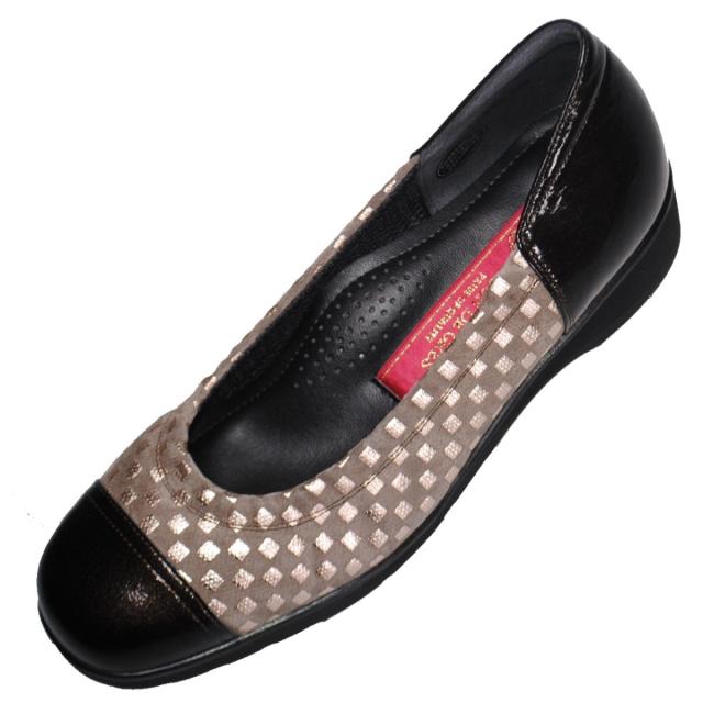 【靴のHOSHIKAWA】  『SALON DE GRES SL13270』 サロンドグレー パンプス 21.5cm〜25cm EEE オークP レディース コンフォート 外反母趾 日本製 本革